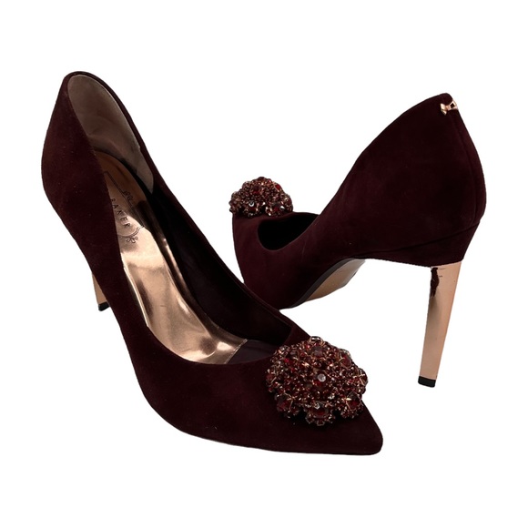 Ted Baker London Maroon Suede 